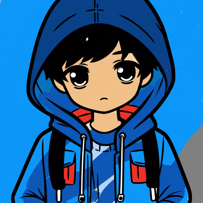 boy with jacket with hood
