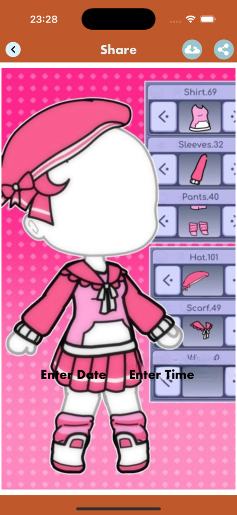 form gacha life Cute Character | Kawaii Cat Card & Story Maker