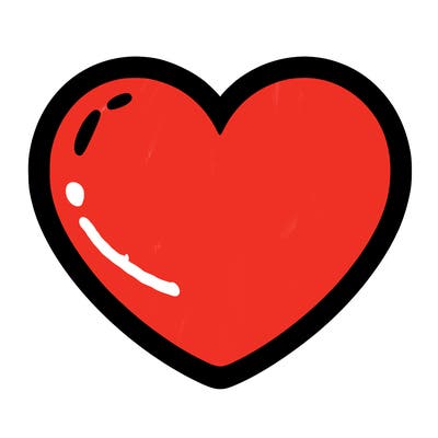 a blank heart