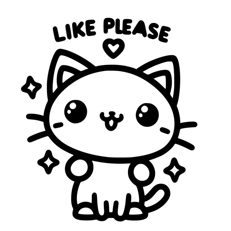 cute cat saying "like please"