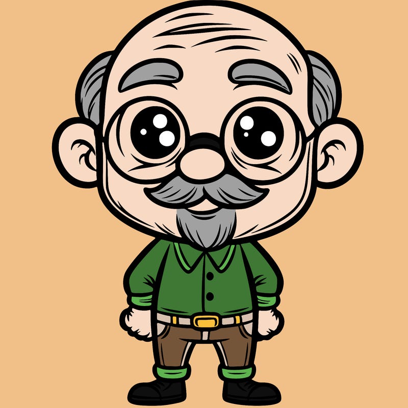 a grandpa cartoon