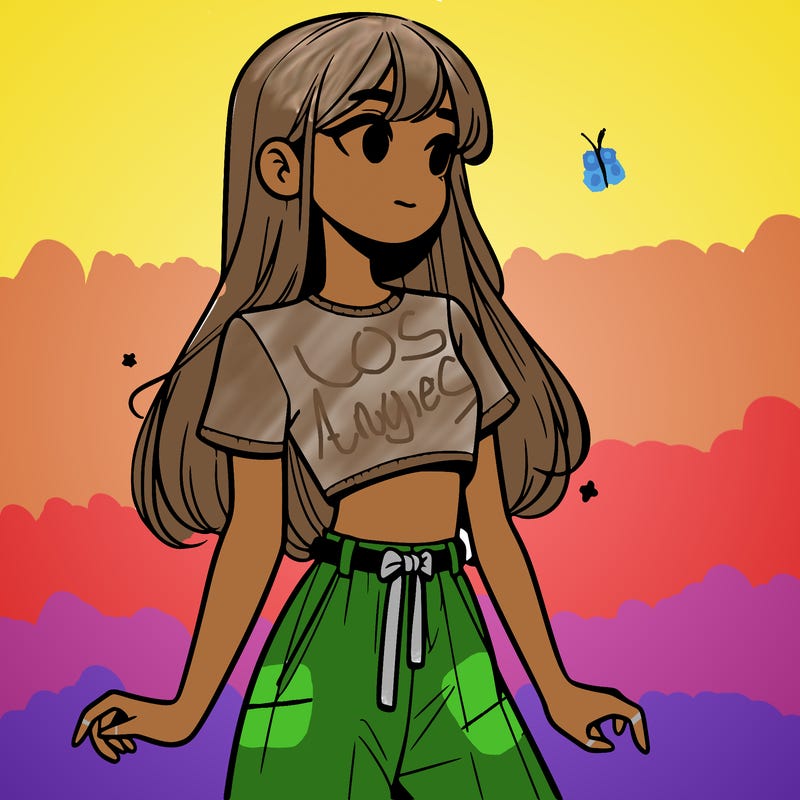 girl in a cute crop top