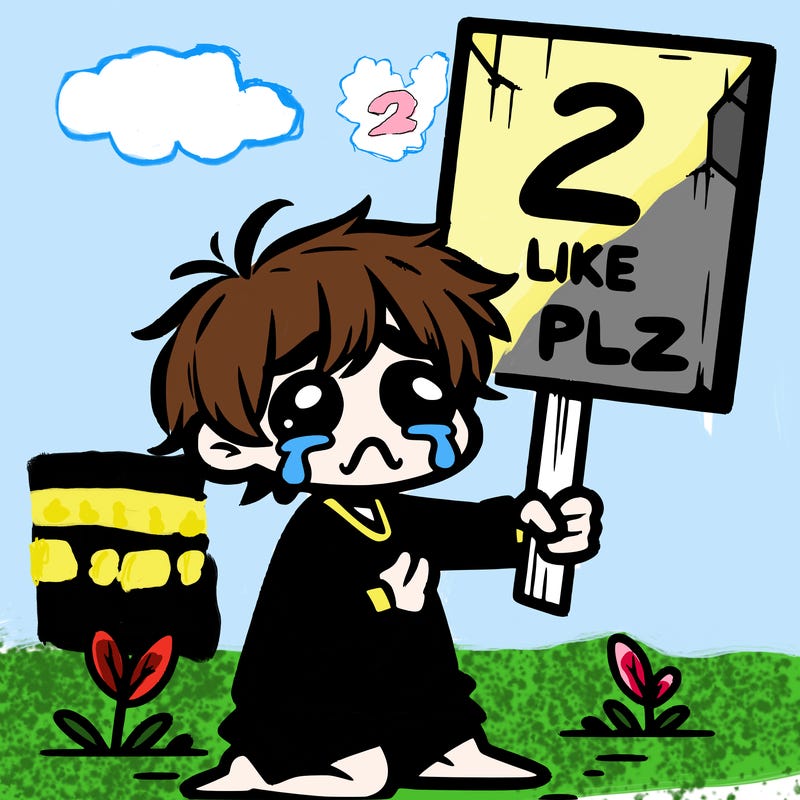 small poor toddler crying with sign that says 2 like plz