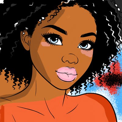 realistic black girl