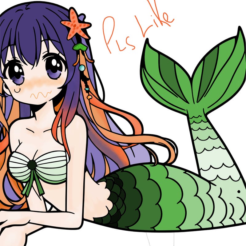 anime mermaid