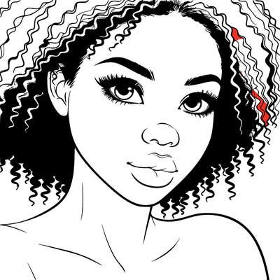 realistic black girl