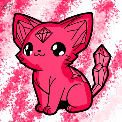 crystal kitten