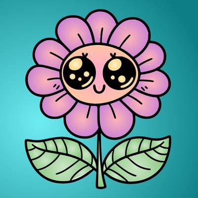 flower with eyes