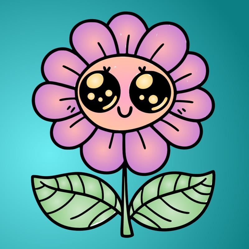flower with eyes
