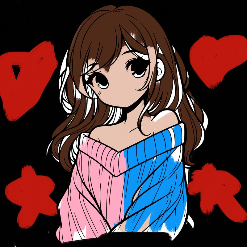 shy pretty girl wearing a sweater that is falling off one shoulder portrait