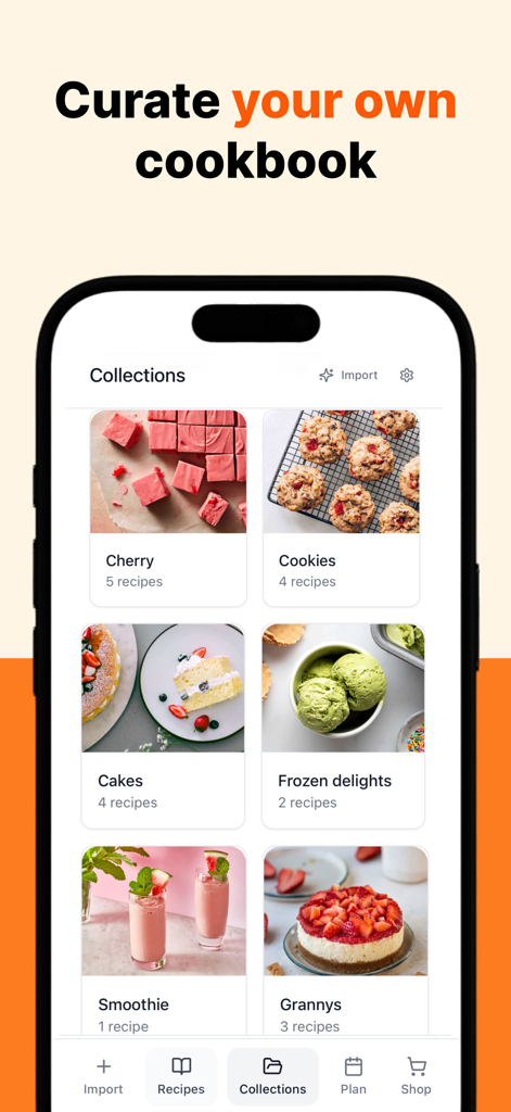CookBook Recipe & Meal Planner - CookBook app interface displaying organized recipe collections and curated food categories