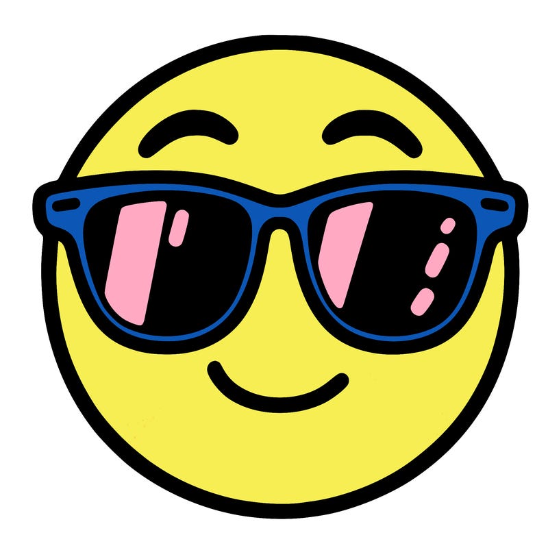emoji with sunglasses