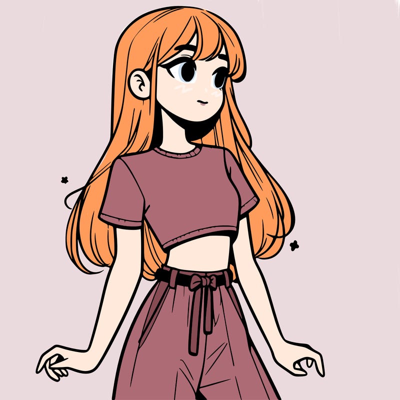 girl in a cute crop top