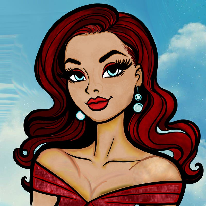 bold and clean: beautiful coquette woman