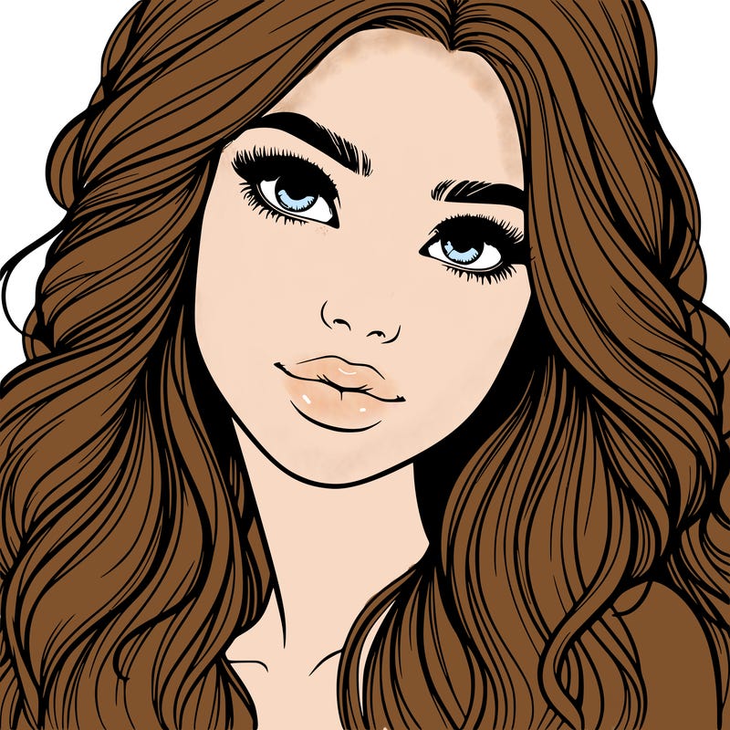 beautiful realistic girl