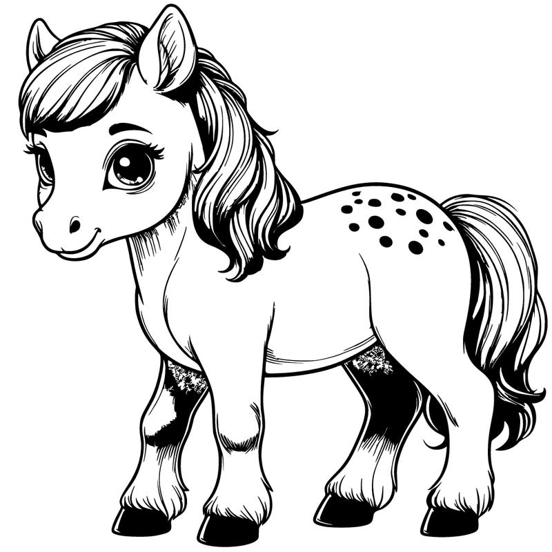realistic filly