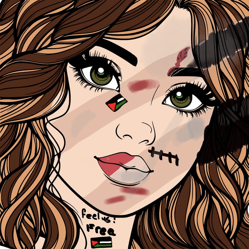 beautiful realistic girl close up to the camera with wavy hair,