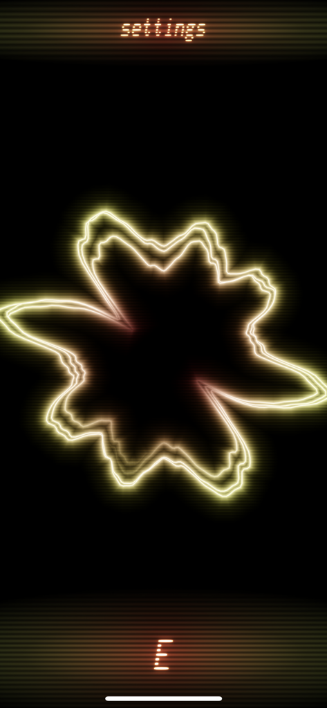 Helix Tuner - Helix Tuner アプリインターフェイスの E ノートチューニング用のストロボスタイルの干渉パターン