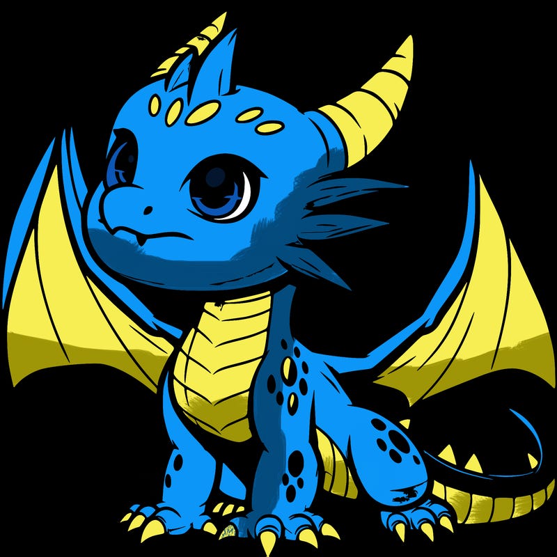 fierce baby night dragon