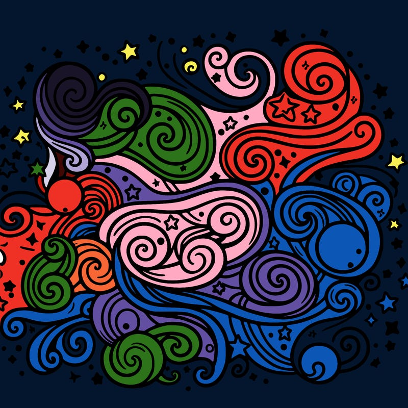 galaxy full of swirling stars