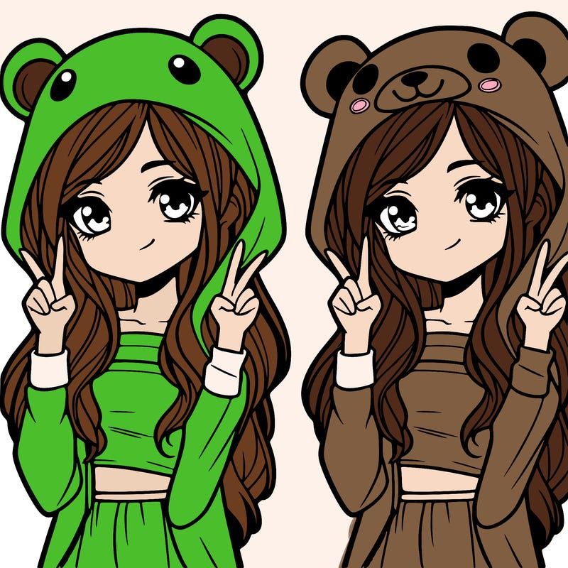 teen girl in animal costume