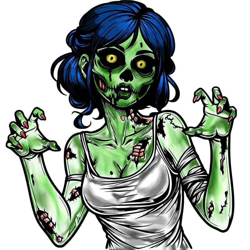 realistic zombie girl