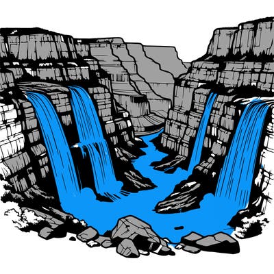 grand canyon waterfall