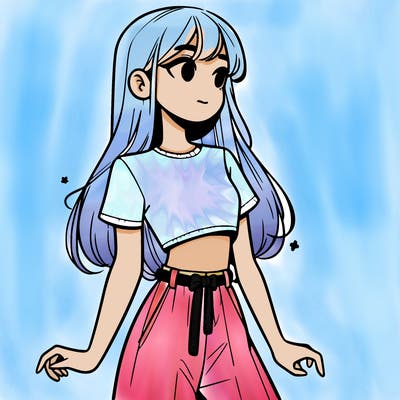 girl in a cute crop top