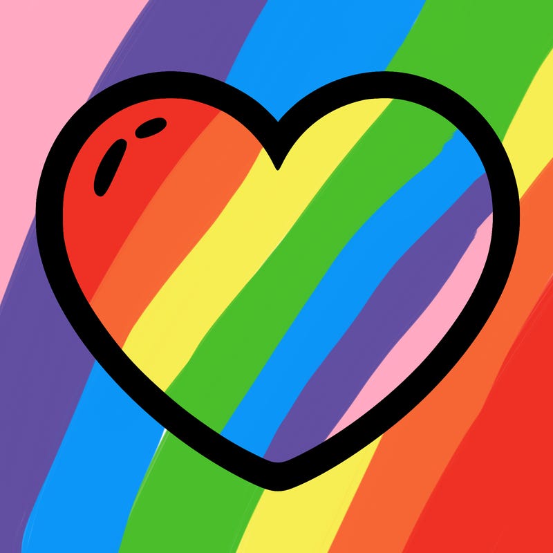 a blank heart