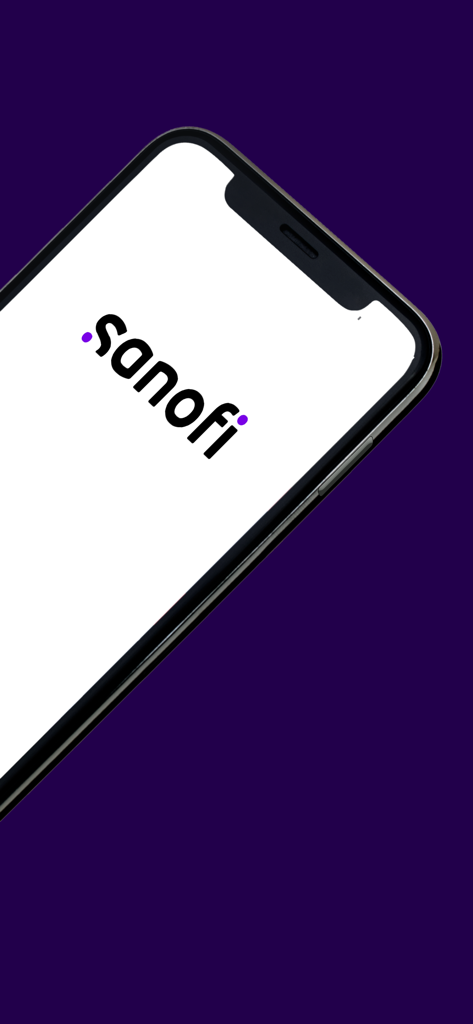 Sanofi Events & Congresses - Sanofi logo on a smartphone screen