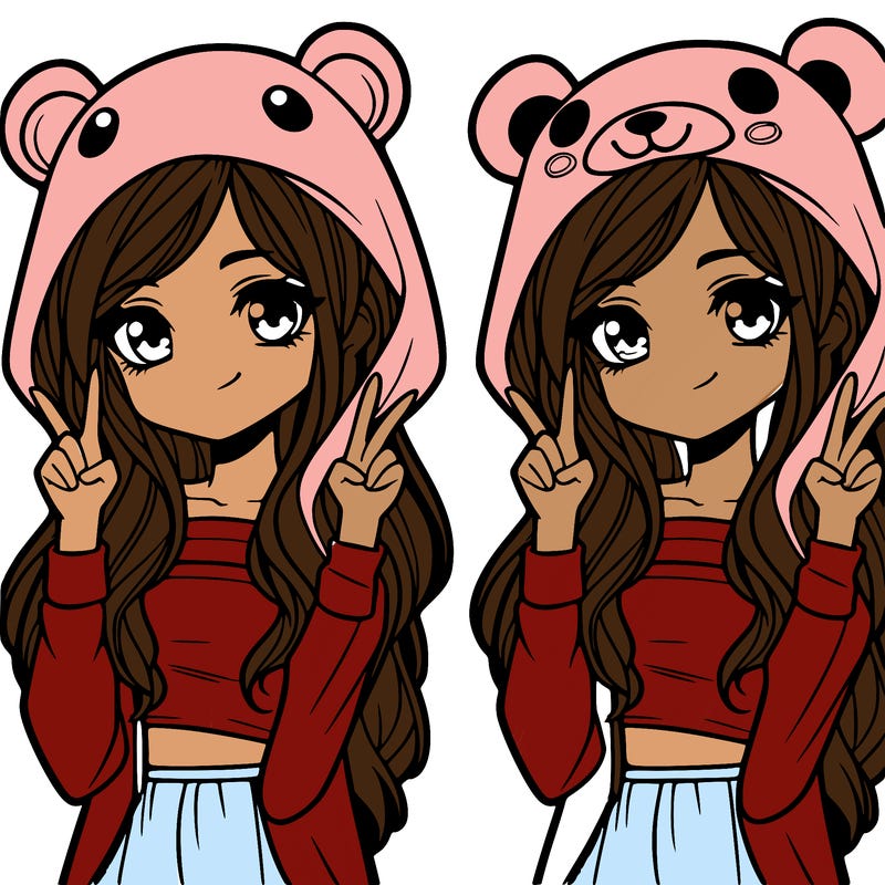 teen girl in animal costume