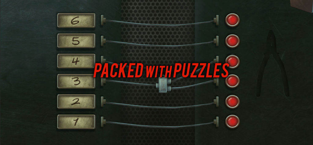 Nobodies: Murder Cleaner - A wire connection puzzle in Nobodies Murder Cleaner featuring numbered terminals and pliers