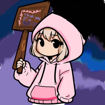girl with oversized hoodie holding sign