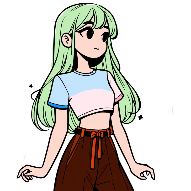 girl in a cute crop top