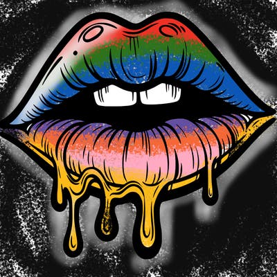 lips that look realistic and drip