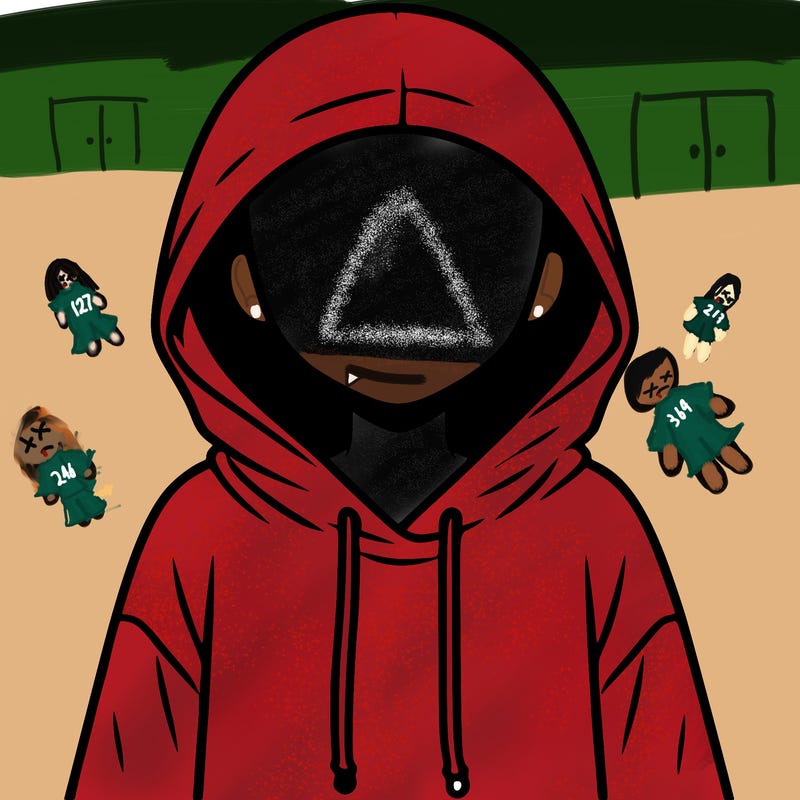 faceless girl in hoodie