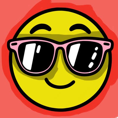 emoji with sunglasses