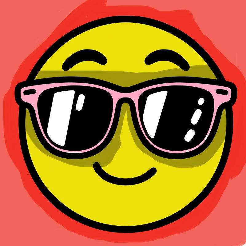 emoji with sunglasses