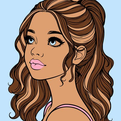 beautiful realistic girl