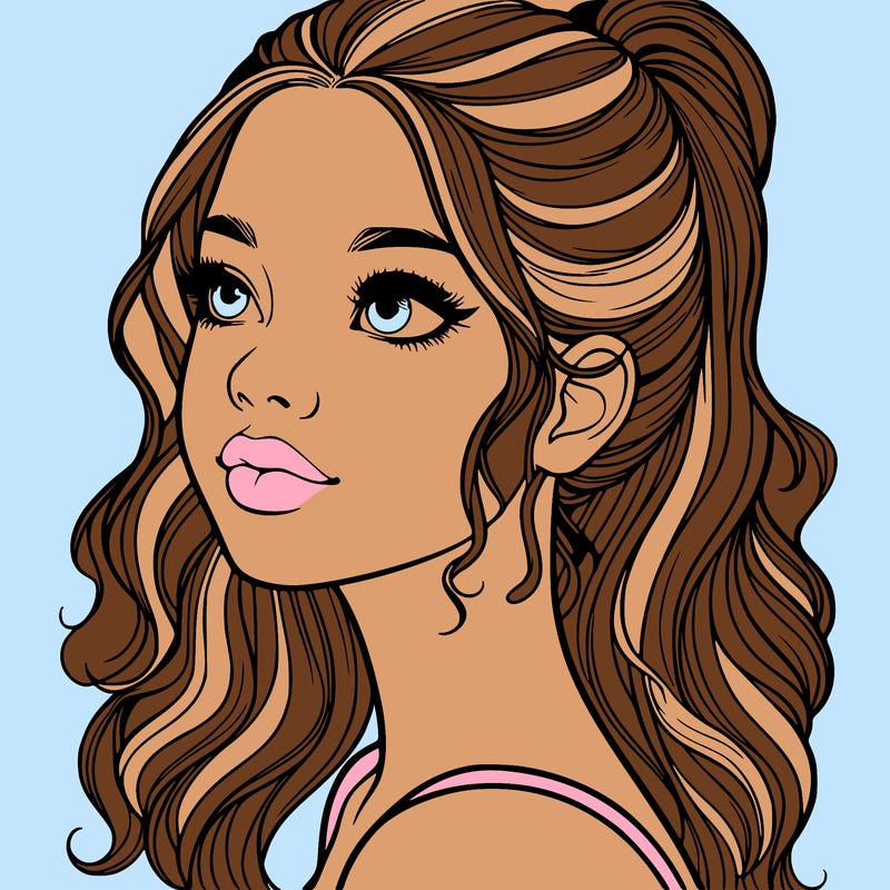 beautiful realistic girl