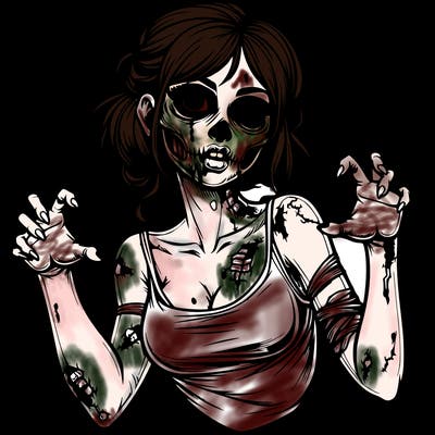 realistic zombie girl