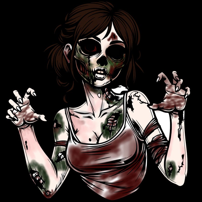 realistic zombie girl