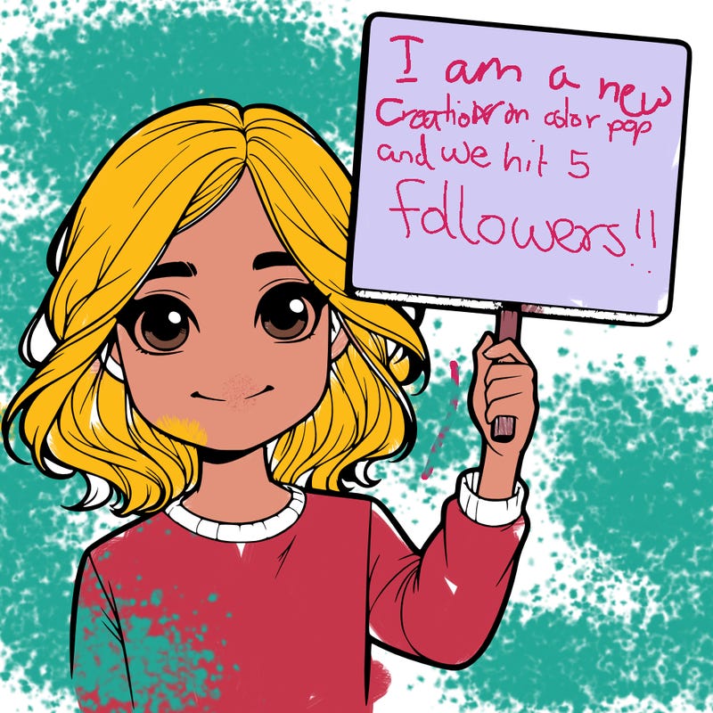 realistic girl holding up a sign