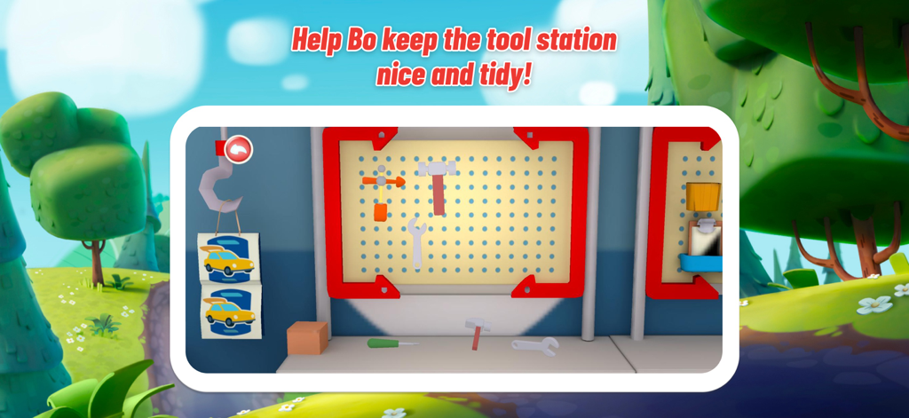 Meet Mojo Swoptops - Mojo Swoptops tool station organization game for kids