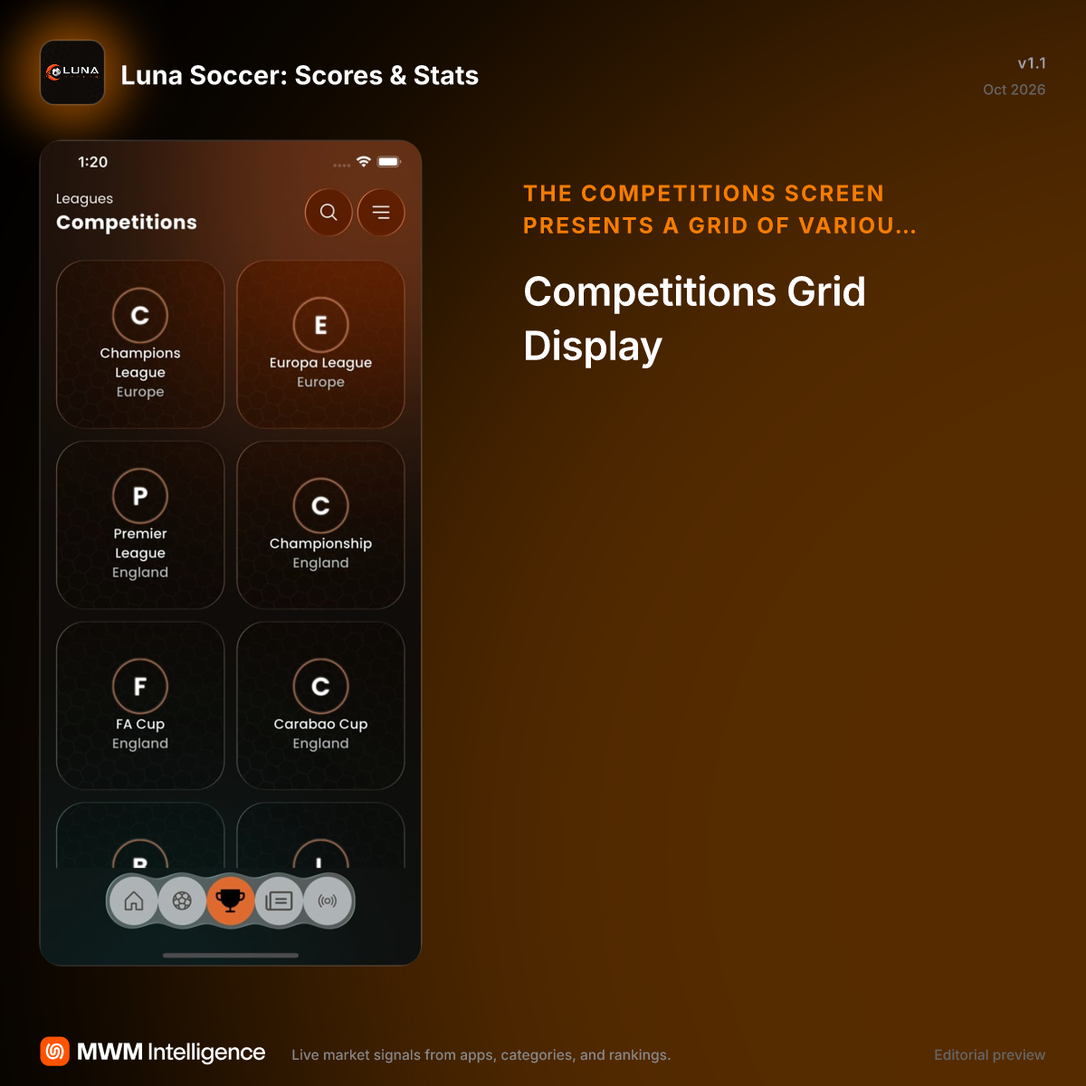 Luna Soccer: Scores & Stats - Sports App | MWM