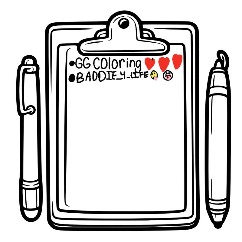 blank clip board with pen