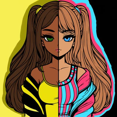 realistic girl split