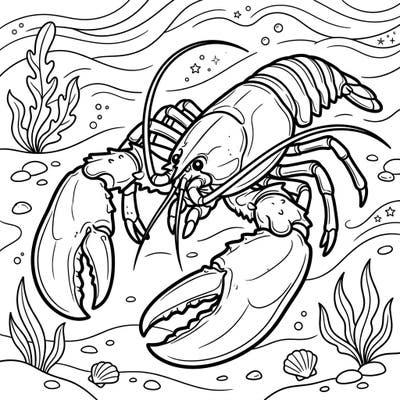 Discover the joy of coloring with this captivating American Lobster design, perfect for seniors seeking a relaxing and engaging activity. Featuring clear outlines and mature ocean-themed patterns, it offers both comfort and creative stimulation.