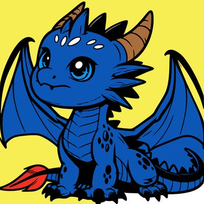 fierce baby night dragon