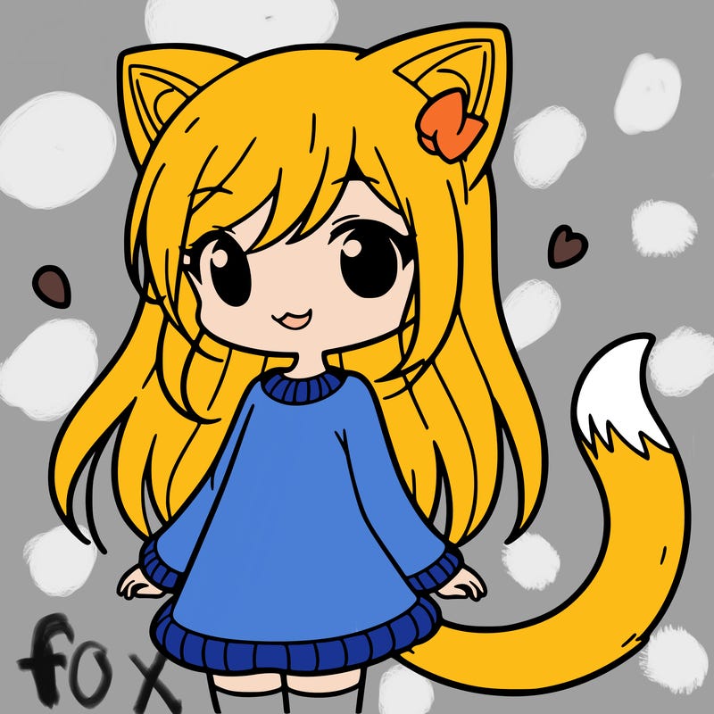 girl with cat ears and tail